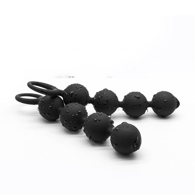 Bolas anais grandes para do silicone grande da tomada da extremidade dos homens da mulher grânulos anais com anel de tração