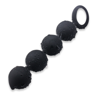 Bolas anais grandes para do silicone grande da tomada da extremidade dos homens da mulher grânulos anais com anel de tração