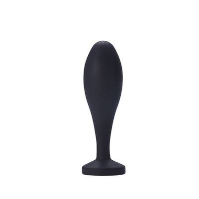 Os brinquedos de envio do sexo anal do silicone da gota molham da tomada anal preta da extremidade do Massager do projeto da gota o grupo anal da tomada