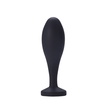 Os brinquedos de envio do sexo anal do silicone da gota molham da tomada anal preta da extremidade do Massager do projeto da gota o grupo anal da tomada