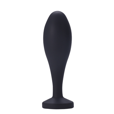 Os brinquedos de envio do sexo anal do silicone da gota molham da tomada anal preta da extremidade do Massager do projeto da gota o grupo anal da tomada