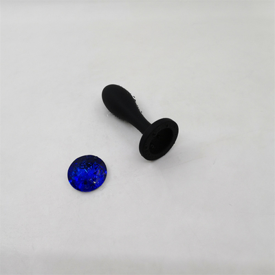 Os brinquedos de envio do sexo anal do silicone da gota molham da tomada anal preta da extremidade do Massager do projeto da gota o grupo anal da tomada