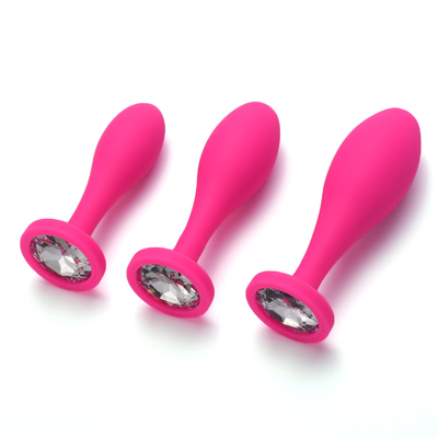 Os brinquedos de envio do sexo anal do silicone da gota molham da tomada anal preta da extremidade do Massager do projeto da gota o grupo anal da tomada