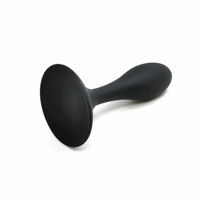 Os brinquedos de envio do sexo anal do silicone da gota molham da tomada anal preta da extremidade do Massager do projeto da gota o grupo anal da tomada