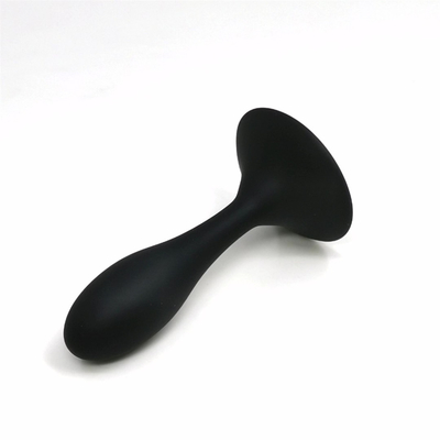 Os brinquedos de envio do sexo anal do silicone da gota molham da tomada anal preta da extremidade do Massager do projeto da gota o grupo anal da tomada