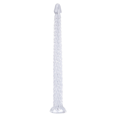 Super Longa Serpente Anal Butt Plug Dildo com Sucção, Anal Trainer Sex Toys