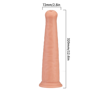 Grossa, enorme, dildo, pênis de animal, focinho de elefante, brinquedo anal para o sexo unisexo, mulher adulta, masturbação, casal, flerte erótico.