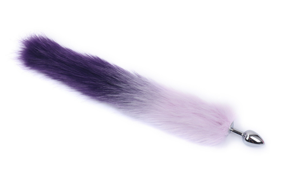 Colourful Metal Butt Anal Plug Insert Fox Tail Anal Plug para Mulher