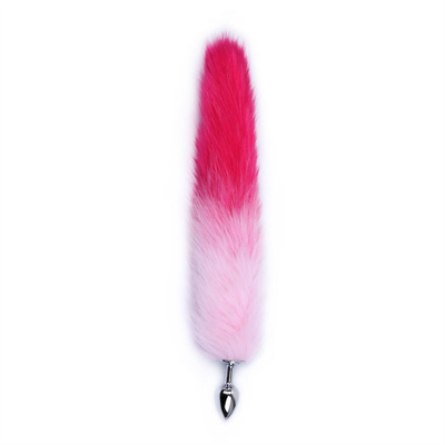 Colourful Metal Butt Anal Plug Insert Fox Tail Anal Plug para Mulher