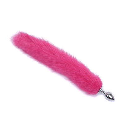 Caindo Cauda de Raposa Negra Plug Anal Metal Limpa Pele Cauda de Raposa brinquedo sexual para mulheres