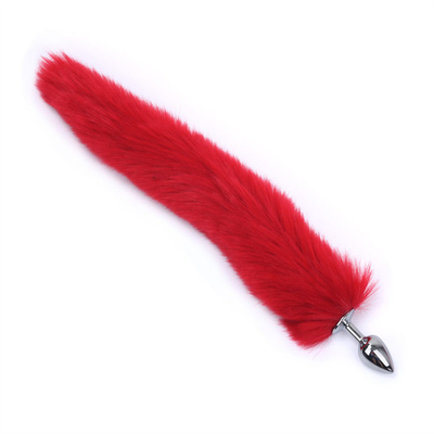 Caindo Cauda de Raposa Negra Plug Anal Metal Limpa Pele Cauda de Raposa brinquedo sexual para mulheres