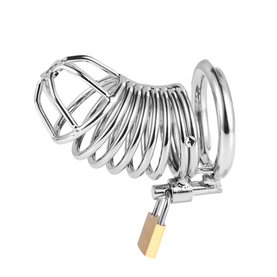 Metal castidade pênis galinha gaiola homens escravidão pênis bloqueio castidade tempo atrasar gaiolas dispositivo para homem