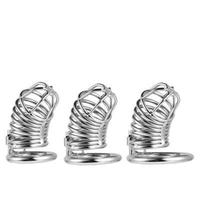 Metal castidade pênis galinha gaiola homens escravidão pênis bloqueio castidade tempo atrasar gaiolas dispositivo para homem