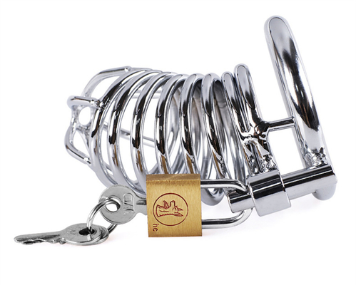 Metal castidade pênis galinha gaiola homens escravidão pênis bloqueio castidade tempo atrasar gaiolas dispositivo para homem