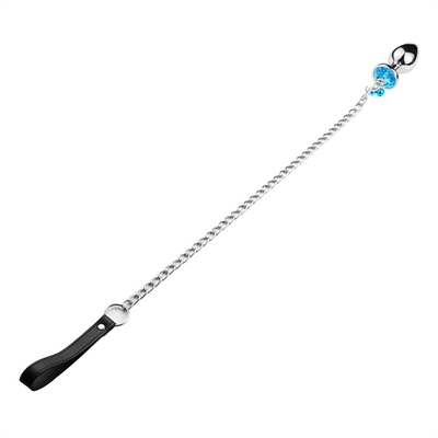 Brinquedos sexuais anais Plug Butt Cristal de aço inoxidável 3pcs Conjunto Metal Plug Anal com sino