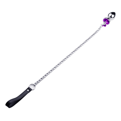 Brinquedos sexuais anais Plug Butt Cristal de aço inoxidável 3pcs Conjunto Metal Plug Anal com sino