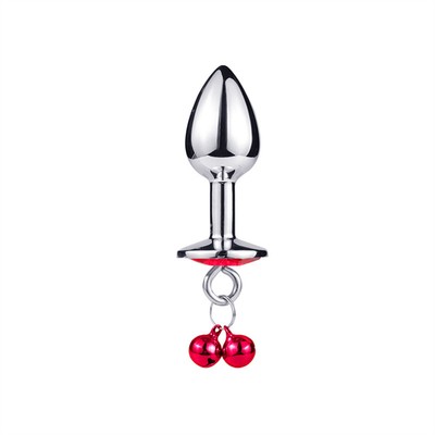 Brinquedos sexuais anais Plug Butt Cristal de aço inoxidável 3pcs Conjunto Metal Plug Anal com sino