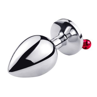 Brinquedos sexuais anais Plug Butt Cristal de aço inoxidável 3pcs Conjunto Metal Plug Anal com sino