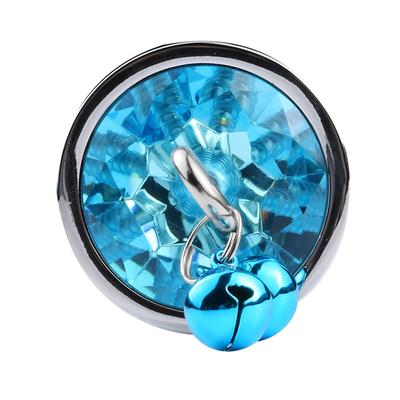 Brinquedos sexuais anais Plug Butt Cristal de aço inoxidável 3pcs Conjunto Metal Plug Anal com sino