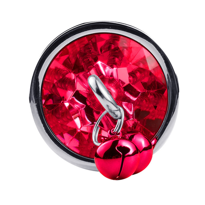 Brinquedos sexuais anais Plug Butt Cristal de aço inoxidável 3pcs Conjunto Metal Plug Anal com sino