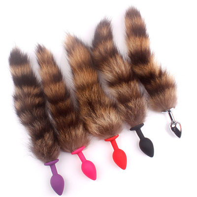 Possíveis de usar Confortável Brinquedos Anal Plug Silicone Fox Tail Anal Plug Tail Anal Brinquedos Femininos