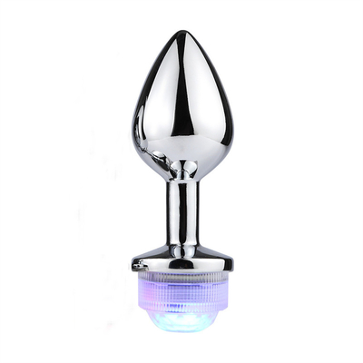 Mudança de cor ânus alargar anal traseiro Plug com controle remoto anal luz plug anal Plug com luzes led