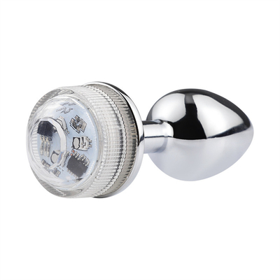 Mudança de cor ânus alargar anal traseiro Plug com controle remoto anal luz plug anal Plug com luzes led