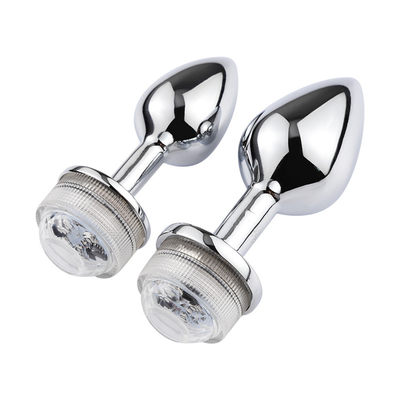 Mudança de cor ânus alargar anal traseiro Plug com controle remoto anal luz plug anal Plug com luzes led