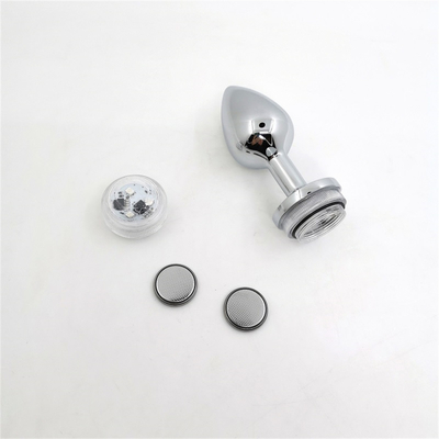 Mudança de cor ânus alargar anal traseiro Plug com controle remoto anal luz plug anal Plug com luzes led
