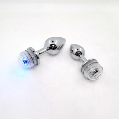 Mudança de cor ânus alargar anal traseiro Plug com controle remoto anal luz plug anal Plug com luzes led