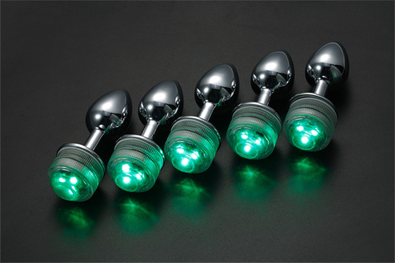Mudança de cor ânus alargar anal traseiro Plug com controle remoto anal luz plug anal Plug com luzes led