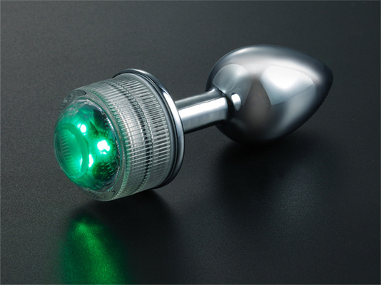 Mudança de cor ânus alargar anal traseiro Plug com controle remoto anal luz plug anal Plug com luzes led