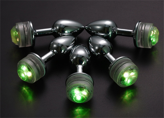 Mudança de cor ânus alargar anal traseiro Plug com controle remoto anal luz plug anal Plug com luzes led