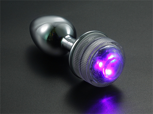 Mudança de cor ânus alargar anal traseiro Plug com controle remoto anal luz plug anal Plug com luzes led