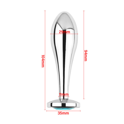Black Hot Metal Plug Anal Para Mulheres Butt And Vagina Brinquedos Sexuais
