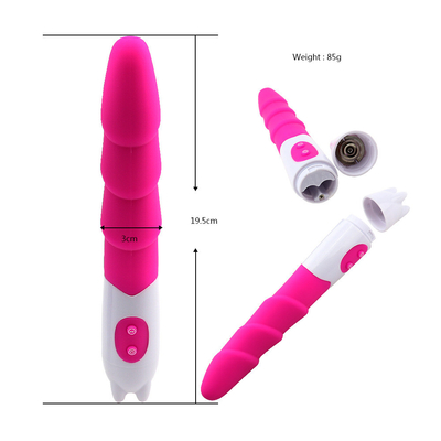 6 Velocidade Vibrator de silicone Brinquedo sexual com bateria Vibrator de dildo para mulher