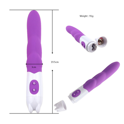 6 Velocidade Vibrator de silicone Brinquedo sexual com bateria Vibrator de dildo para mulher