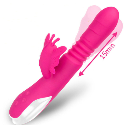 Carregador USB portátil Vibrator de coelho automático para mulheres