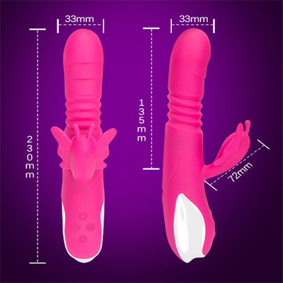 Carregador USB portátil Vibrator de coelho automático para mulheres