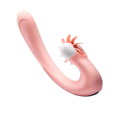 Língua oral lamber o clitóris Vibrator de aquecimento inteligente Vibrator de rotação de língua brinquedo sexual para mulheres