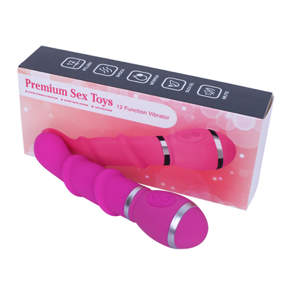 Vibrator de massagem vaginal em forma de lagarta de silicone de 12 velocidades para brinquedo sexual feminino