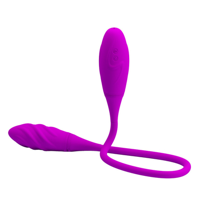 Vibratores dobres anais 6 Vibratores de pontos G multi-velocidades Ovos Vibratores recarregáveis do clitóris para casais