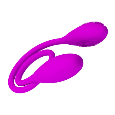 Vibratores dobres anais 6 Vibratores de pontos G multi-velocidades Ovos Vibratores recarregáveis do clitóris para casais