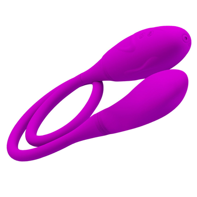 Vibratores dobres anais 6 Vibratores de pontos G multi-velocidades Ovos Vibratores recarregáveis do clitóris para casais