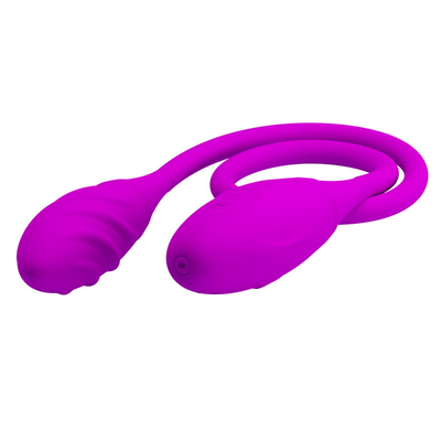 Vibratores dobres anais 6 Vibratores de pontos G multi-velocidades Ovos Vibratores recarregáveis do clitóris para casais