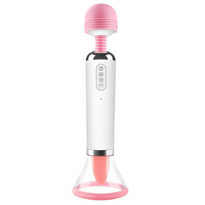 Dual Heed AV Bastão Ligar Língua Sucção Vibrator Vagina Massagem Vagina Vibrator Masturbação Feminina