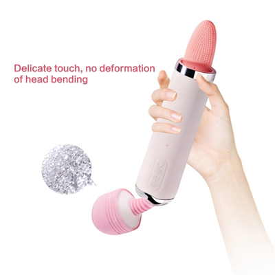 Dual Heed AV Bastão Ligar Língua Sucção Vibrator Vagina Massagem Vagina Vibrator Masturbação Feminina