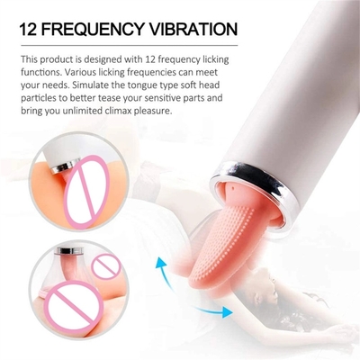 Dual Heed AV Bastão Ligar Língua Sucção Vibrator Vagina Massagem Vagina Vibrator Masturbação Feminina