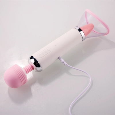 Dual Heed AV Bastão Ligar Língua Sucção Vibrator Vagina Massagem Vagina Vibrator Masturbação Feminina