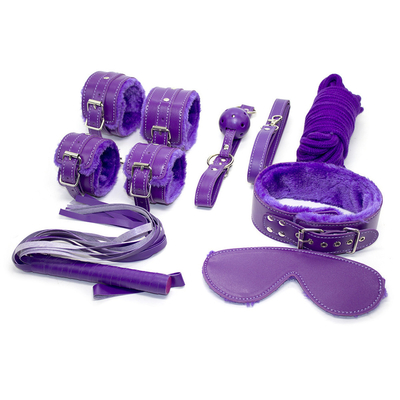 Bondage PU Kit de Fetish de Couro Restrações Escravos Bondage de brinquedo sexual para casais